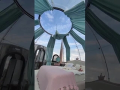 Restaurante móvel Área panorâmica Casa de hóspedes Sala de sol exterior transparente