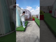 Espaço exterior impermeável Estrela Tenda transparente Restaurante exterior Hotel hospedagem