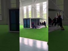 Sala de expansão com asa dobrada, porta-contentores, sala móvel