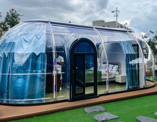 comprar Double Dome Tent Hot Sale Clear Bubble Dome Tent Transparente Manchas Redondas Small Dome Tent online manufacture