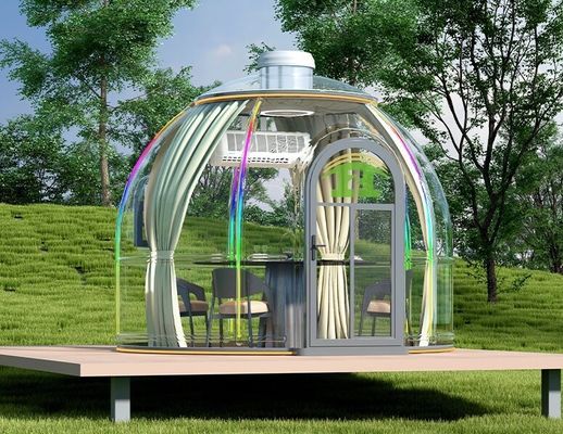comprar Moderno Design de luxo Prefabricado Casas Verdes resistentes ao vento Material PC Tenda de Cúpula para Casa de Cúpula de Villa Capsule online manufacture