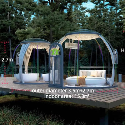 comprar Quartos duplos Casa de bolhas para jardim Tenda de cúpula clara Hotel Tenda de bolhas Tenda de acampamento ao ar livre online manufacture