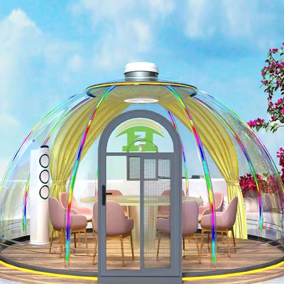 comprar Venda Quente estilo moderno em forma de cúpula Outdoor Mobile Starry Bubble House Green PC Steel Container Houses Villa Hotel Park online manufacture