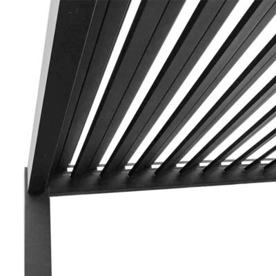 comprar Pavilhão de jardim ao ar livre Vila de pátio com Louver Turning Alumínio Alloy Veneer Roof Pergola online manufacture