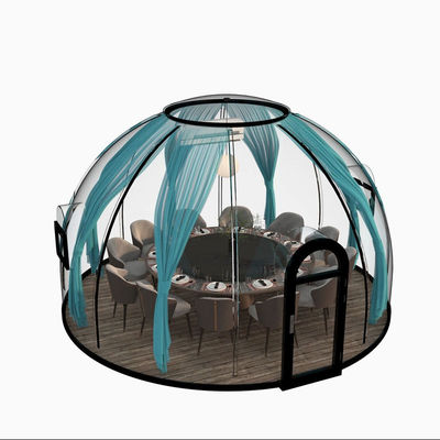 comprar 18-20 pessoas Casa pré-fabricada de cúpula transparente resistente ao vento para solução de alojamento de hotel e PC online manufacture