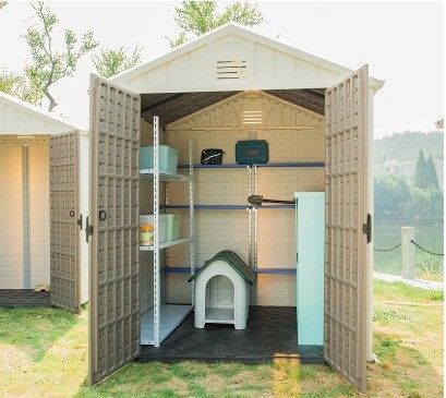 comprar Sala pequena removível para estrutura de aço Jardim ao ar livre Sala simples de montagem Armazenamento em silêncio online manufacture