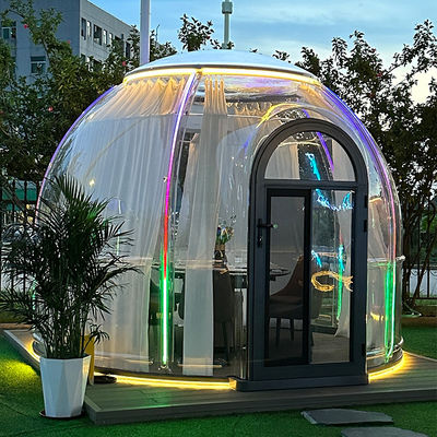 9.6M2 Refeição Bolha Tenda Policarbonato Alumínio Sala de Jardim Casa pré-fabricada