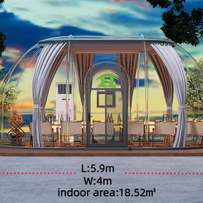 Tenda de bolhas transparente Tendas de cúpula inflável Bolha inflável Casa clara Capsula de estrelas