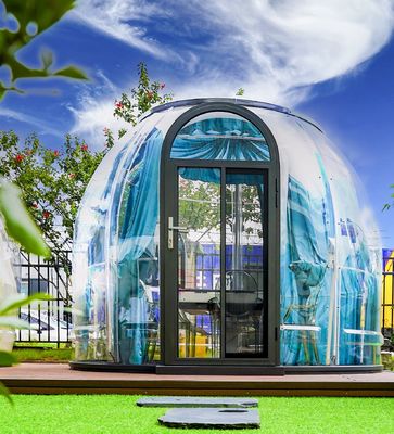 Novo Design Hotel Polícarbonato Cúpula Tenda Modular Transparente Casa de Cúpula Bolha Para Resort