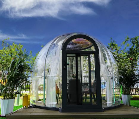 Hotel Transparente de policarbonato Luxo Prefabricado Prefabricado Conjunto Casa de Cúpula