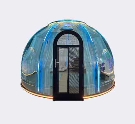 Hotel de luxo impermeável transparente de policarbonato Cúpula Tenda Sala de bolhas Casa de bolhas