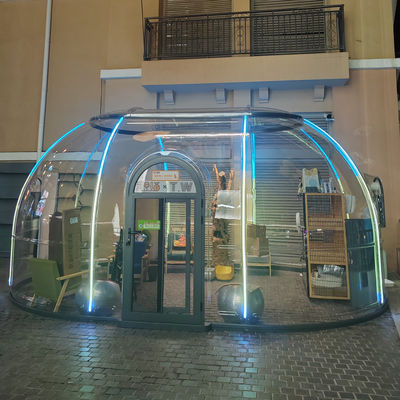 Tenda de bolhas de policarbonato em forma de cúpula transparente personalizável