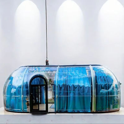18 - 20 Casas de pessoas pré-fabricadas resistentes ao vento Oval Casa de cúpula de jardim extra grande