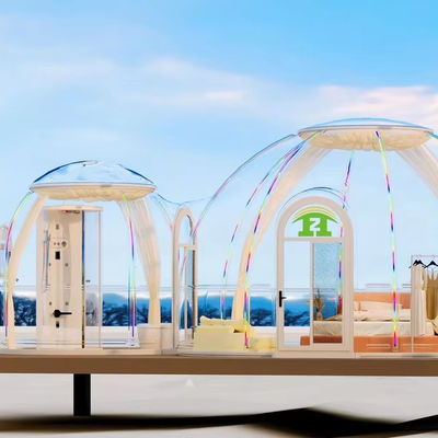 4 Temporada Prefab Hotel PC Casa Casa Tenda Glamping Resort Tendas Casa Dome Com Banheiro