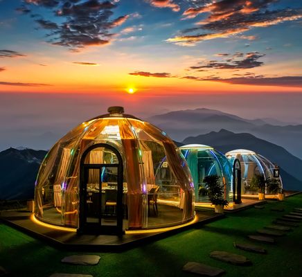 Romântico Design Moderno Casa de Bolhas PC Tenda de Cúpula para Outdoor Comercial lazer montado Café Casa de Cúpula para Hotéis