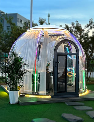 Proteção solar anti mosquitos Policarbonato Sala de bolhas Tenda de computador Casa de bolhas transparente