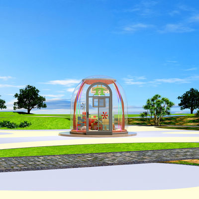 Casa de estrelas inflável Glamping ao ar livre Transparente PC Cúpula Tenda Casa de bolhas Design geodésico
