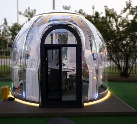 Tenda de dom de luxo ao ar livre para restaurantes jantar Glamping Clear Bubble Room Bubble House