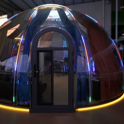 Melhor preço Full House Outdoor Full 360° Transparência Tenda de bolhas clara Prefab PC Dome House