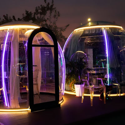 Preço de fábrica Romântico ao ar livre Comercial lazer Café PC Casa de bolhas Tenda Dome