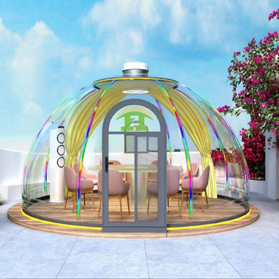 Casa de jardim luxuosa Casa de domo Casa de bolhas transparente Tenda de domo de policarbonato