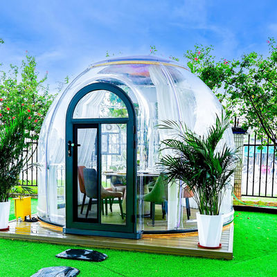 Casa de bolhas ao ar livre Casa de cúpula de policarbonato Glamping For Four Season New Design Dome Tent