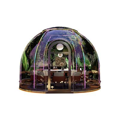 Restaurante Sala de bolhas Família ao ar livre Tenda transparente Sala de sol de vidro Vila panorâmica Hotel
