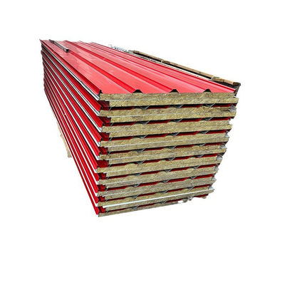 Resistente à água Rock Wool Board Color Steel Board Sandwich Foam Board com e estilo de design contemporâneo